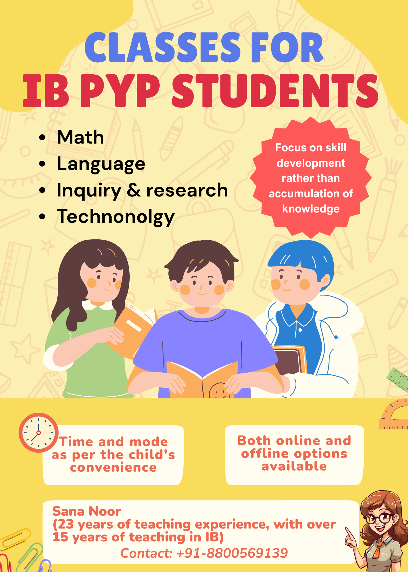 IB PYP Classes